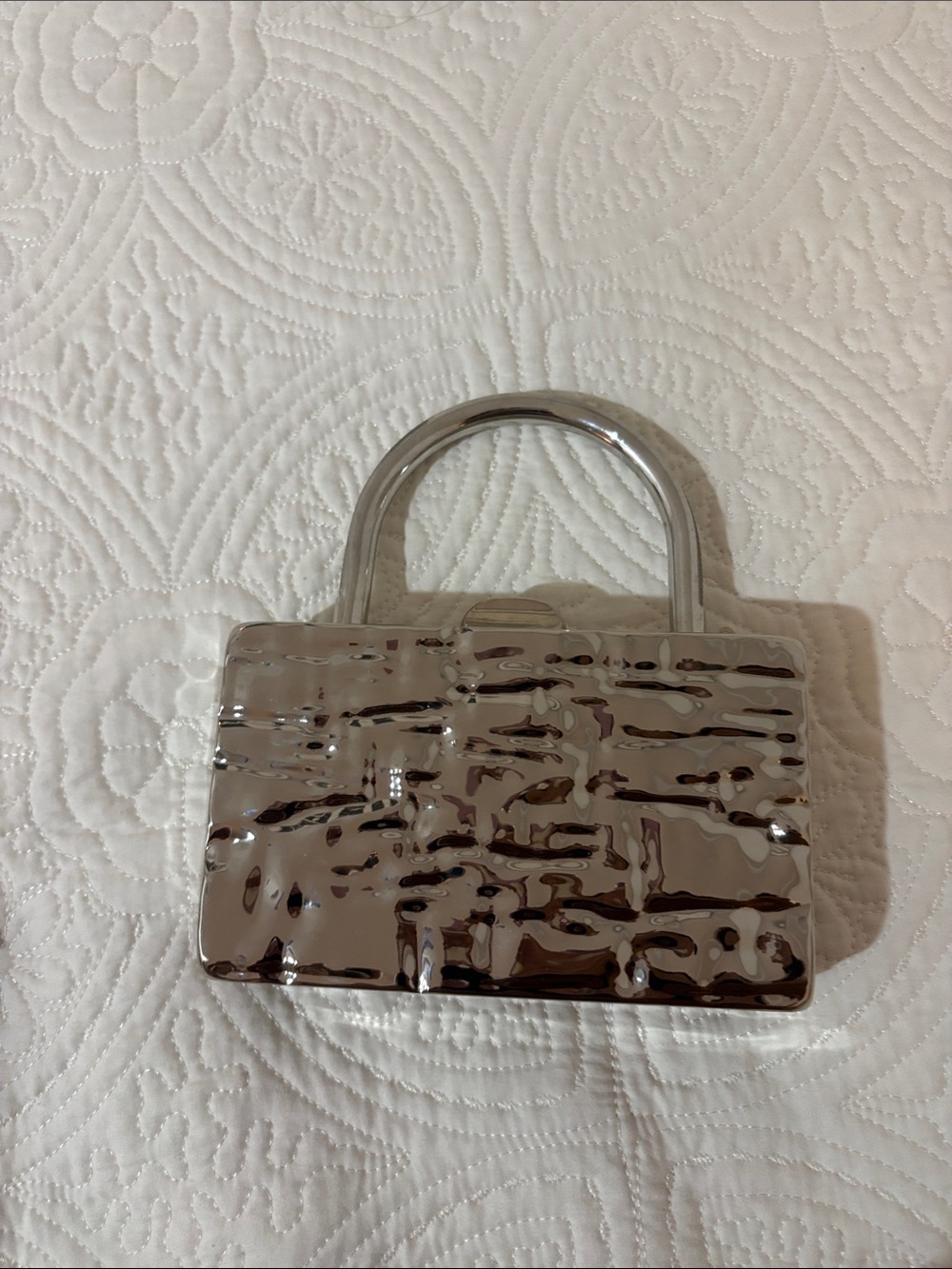 Bakers Metallic Silver Mini Tote Bag